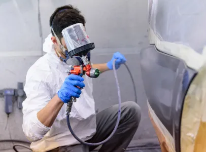 Atelier de Peinture auto Garage Chémery Auto, à Chémery, près de Controis en Sologne et Selles sur Cher, Loir et Cher (41)